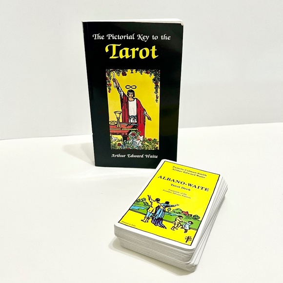 Albano-Waite Tarot Deck Vtg 1968 with Pictorial Key to the Tarot Book Set - Picture 3 of 14